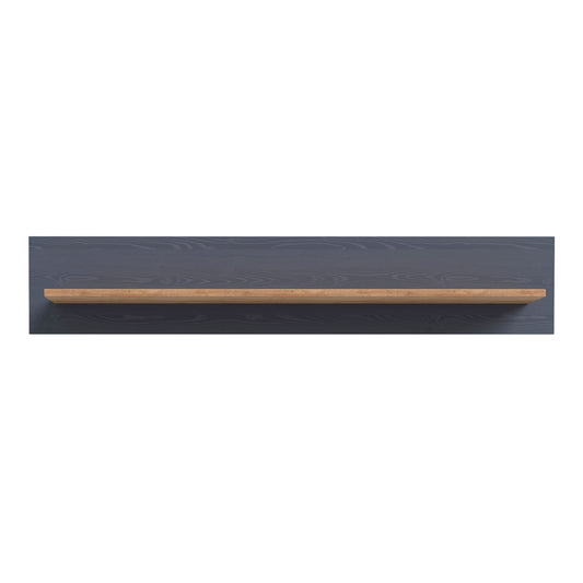 Bohol 160cm Wall Shelf in Riviera Oak/Navy