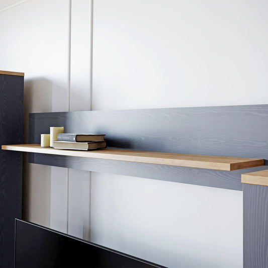 Bohol 160cm Wall Shelf in Riviera Oak/Navy