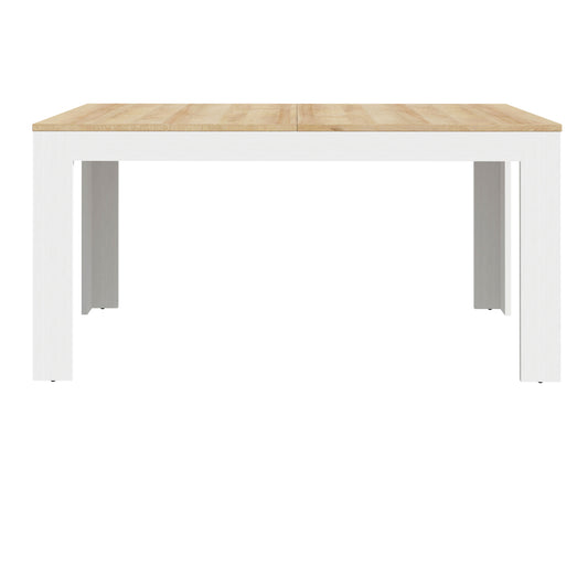 Bohol Extending Dining Table 160-207cm in Riviera Oak/White