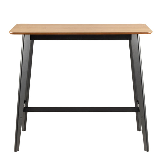 Roxby Bar Table in Oak and Black
