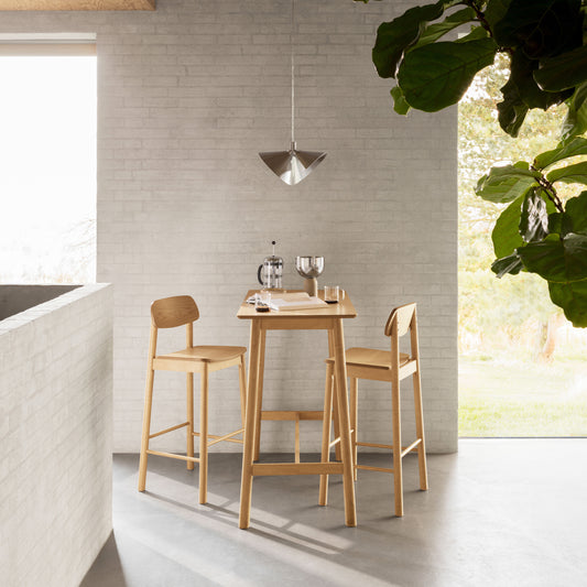 Barlow Bar Stool in Matt Oak Set of 2