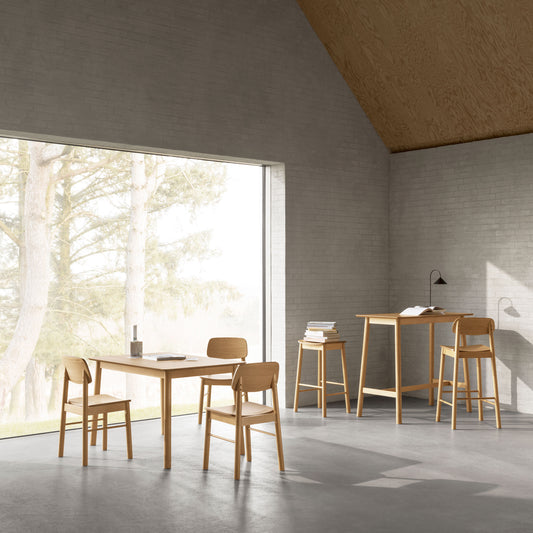 Barlow Dining Chair in Matt Oak Set of 2