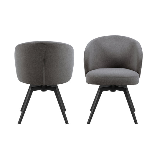Darlene Grey Swivel Dining Chair