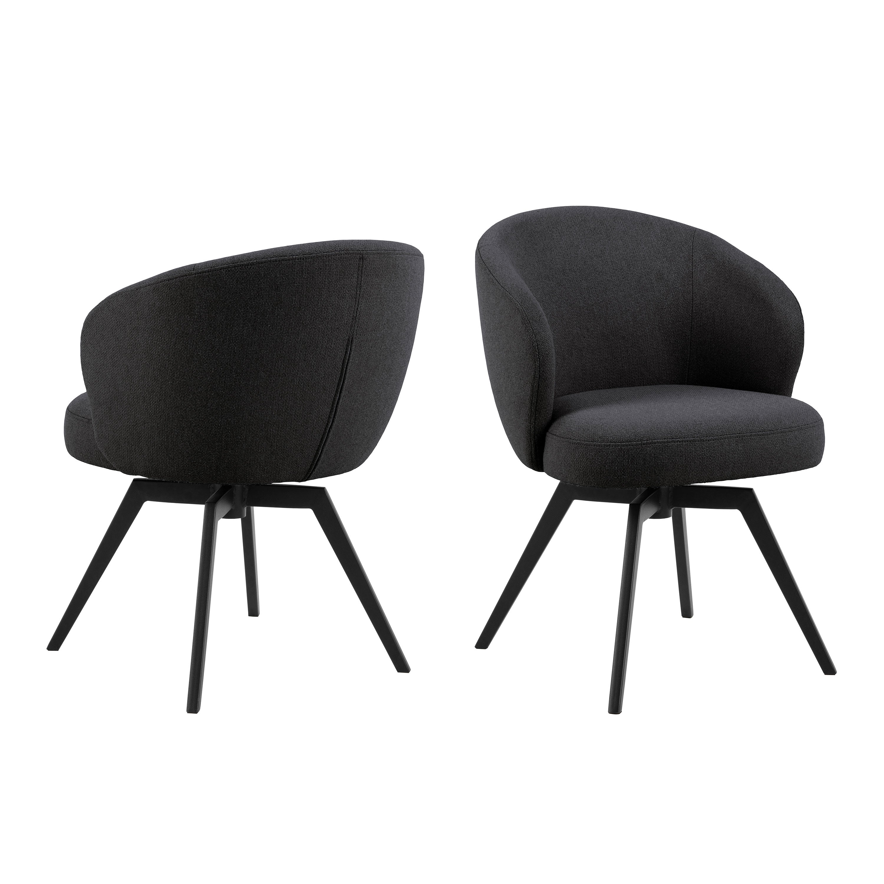 Darlene Black Swivel Dining Chair Darlene Black Swivel Dining Chair