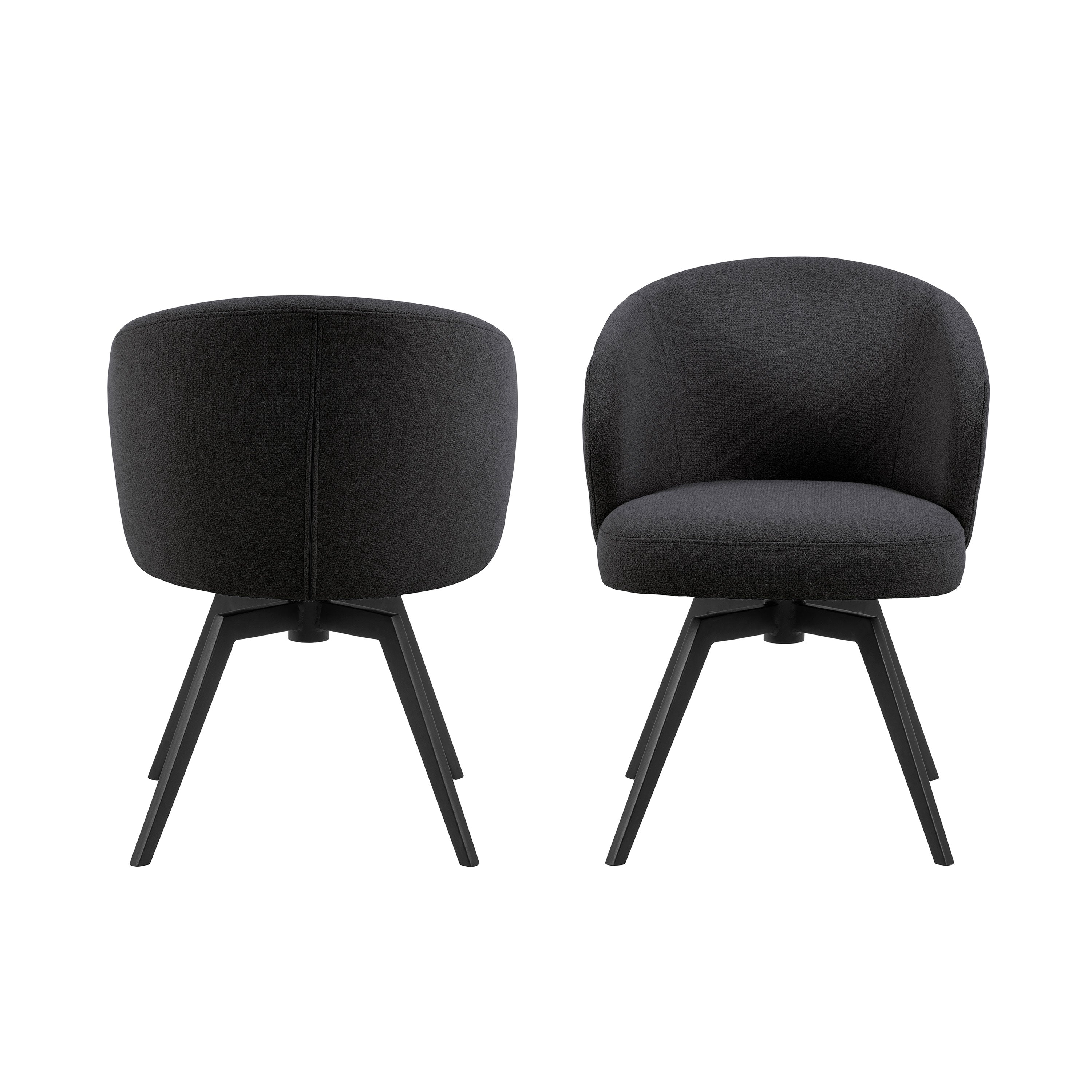 Darlene Black Swivel Dining Chair Darlene Black Swivel Dining Chair