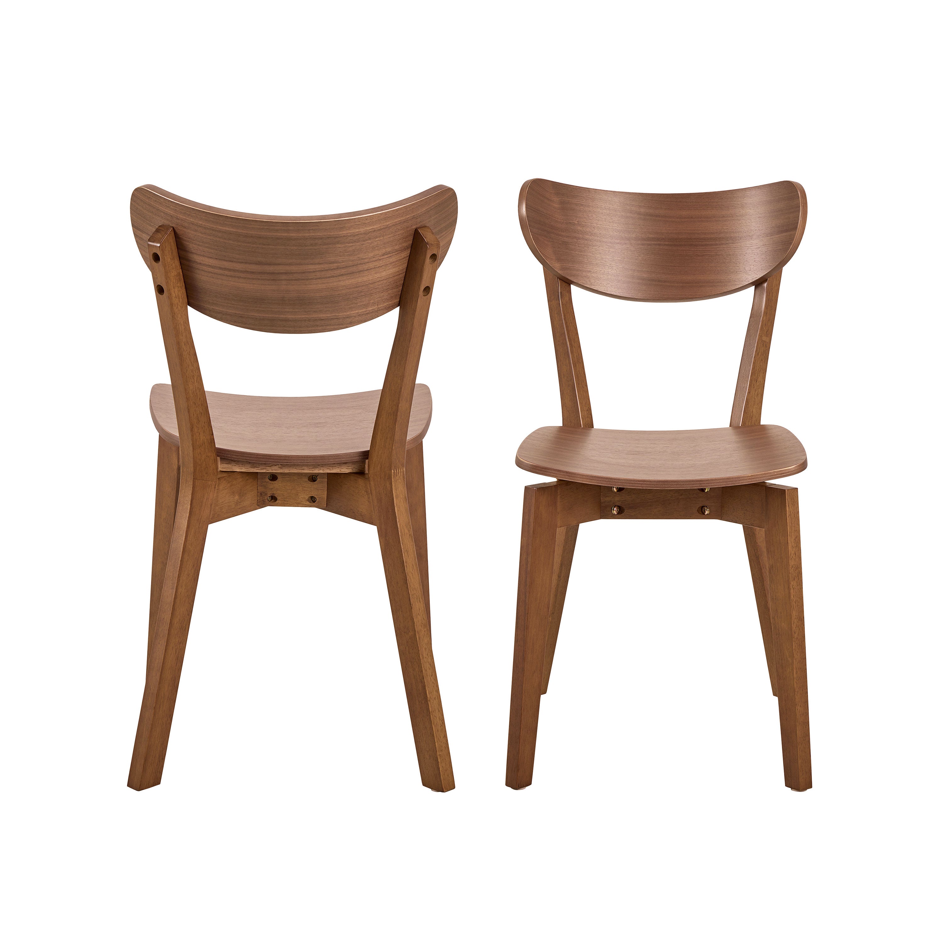 Roxby Dining Chairs in Walnut Set of 2 Roxby Dining Chairs in Walnut Set of 2