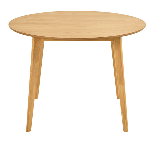 Roxby Round Dining Table in Matt Oak 120x76cm