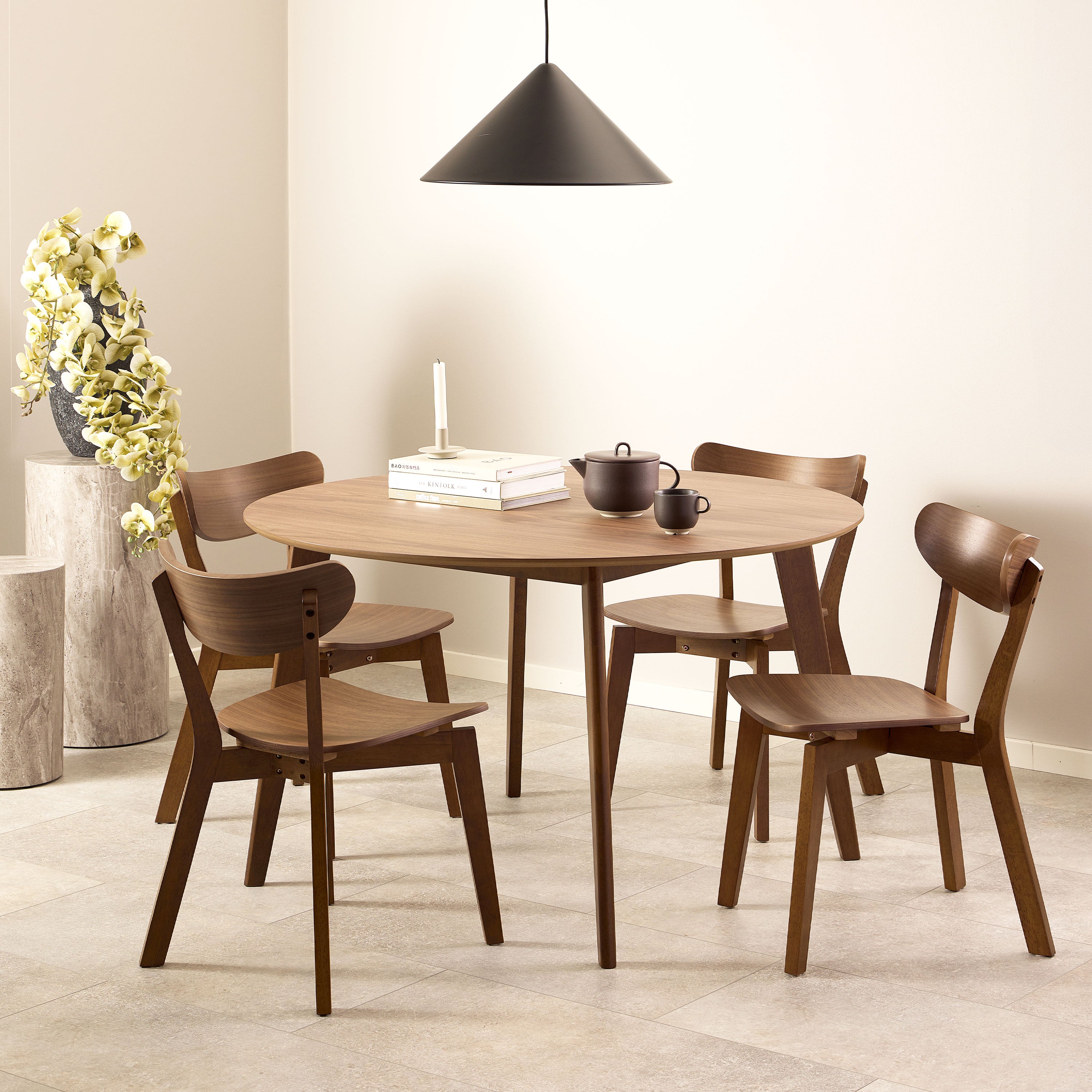 Roxby Dining Chairs in Walnut Set of 2 Roxby Dining Chairs in Walnut Set of 2