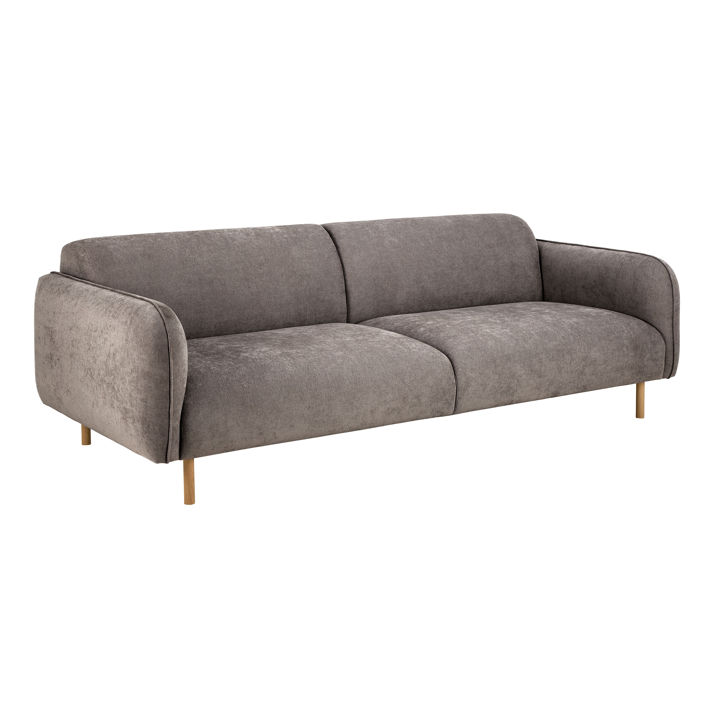 Westham 3 Seater Sofa in Fay Fabric Dusty Brown 21 Fabric, Base in Matt Oak Westham 3 Seater Sofa in Fay Fabric Dusty Brown 21 Fabric, Base in Matt Oak