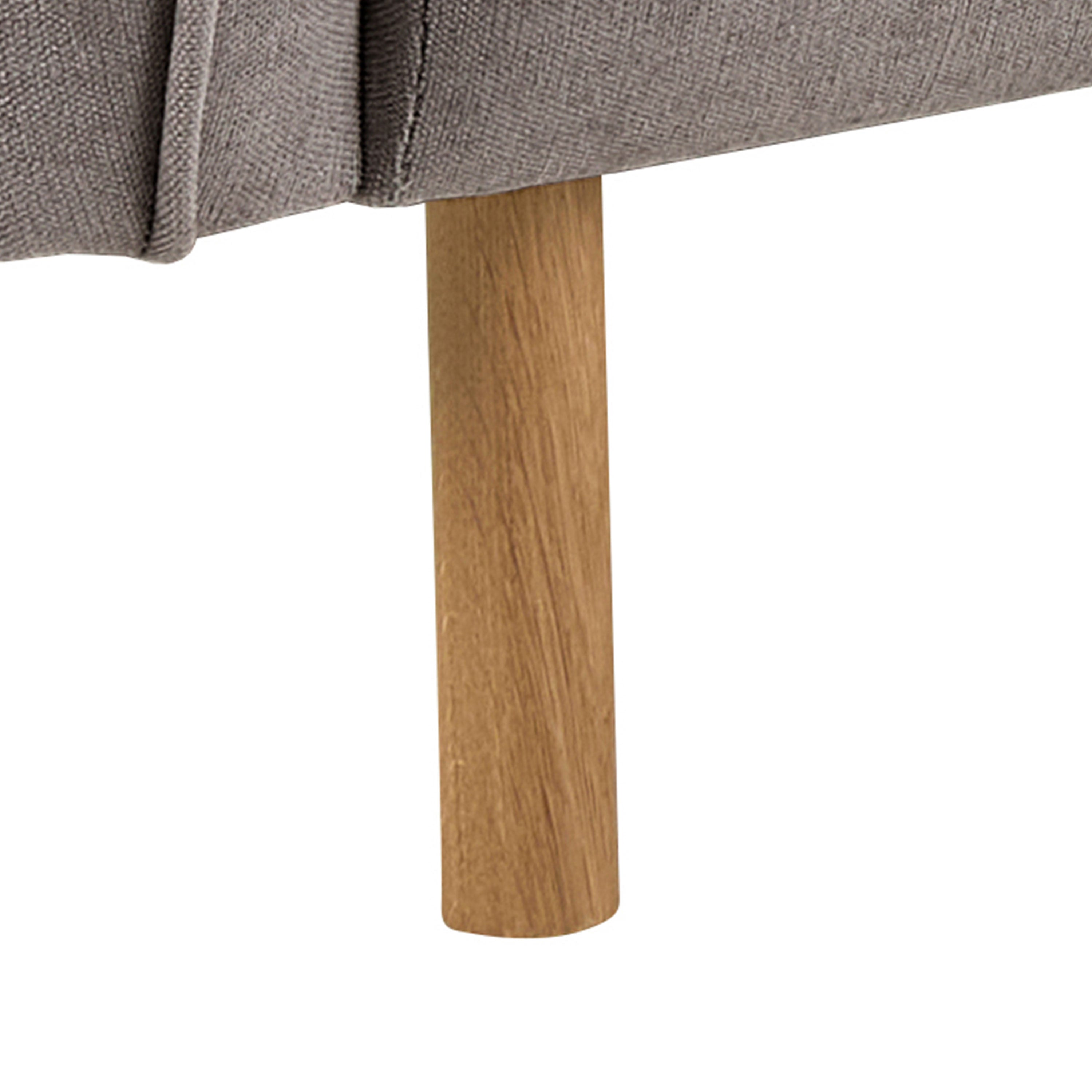 Westham 3 Seater Sofa in Fay Fabric Dusty Brown 21 Fabric, Base in Matt Oak Westham 3 Seater Sofa in Fay Fabric Dusty Brown 21 Fabric, Base in Matt Oak