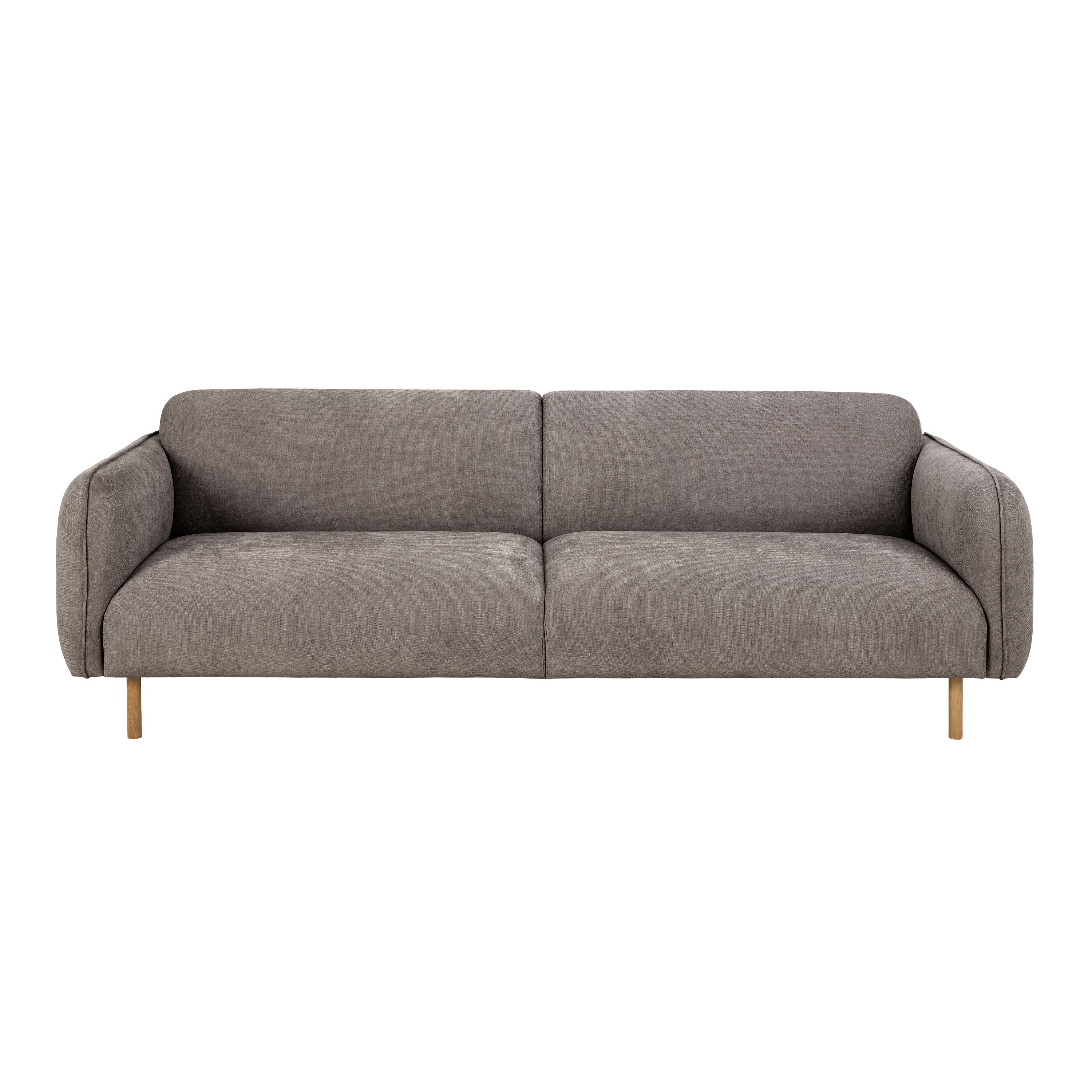 Westham 3 Seater Sofa in Fay Fabric Dusty Brown 21 Fabric, Base in Matt Oak Westham 3 Seater Sofa in Fay Fabric Dusty Brown 21 Fabric, Base in Matt Oak