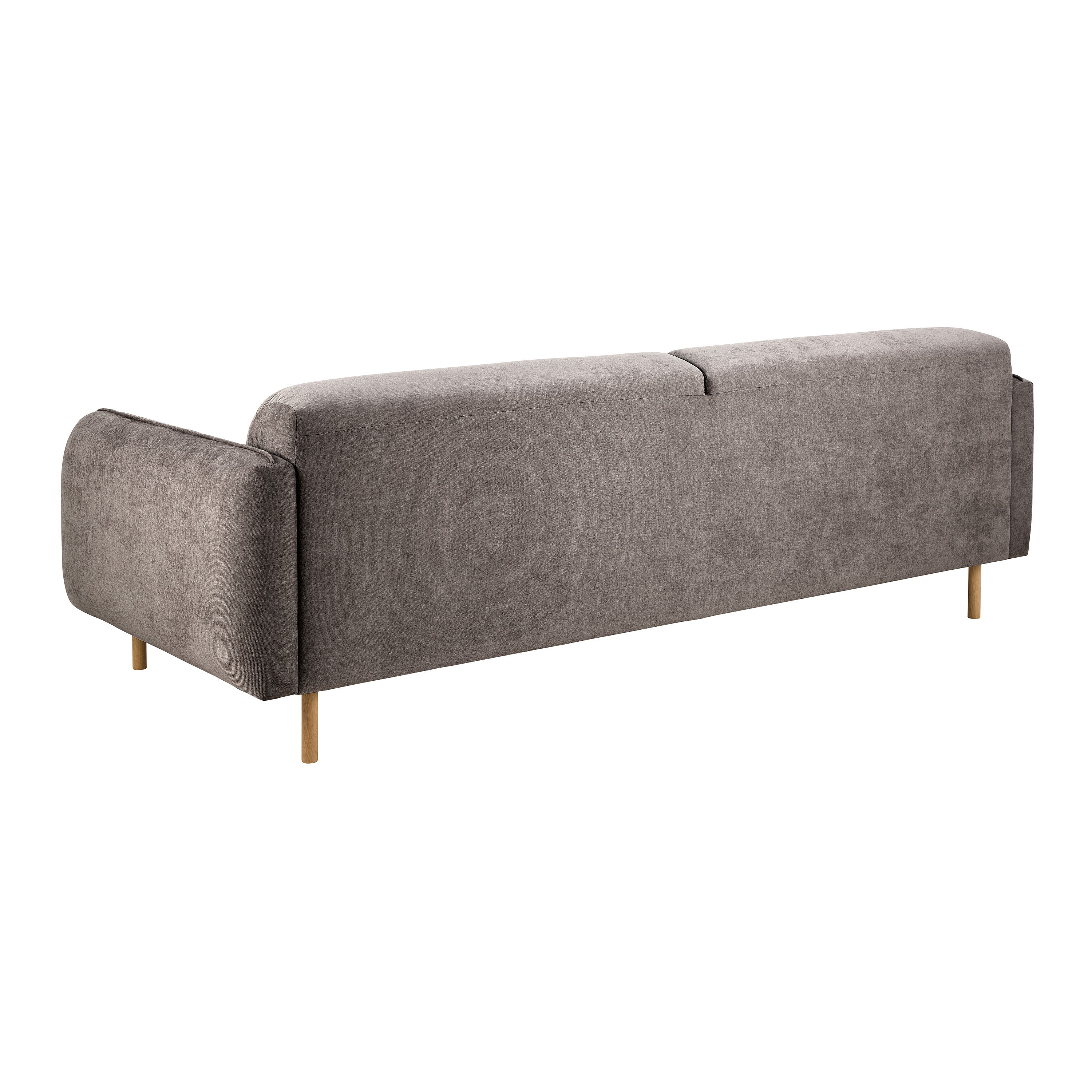 Westham 3 Seater Sofa in Fay Fabric Dusty Brown 21 Fabric, Base in Matt Oak Westham 3 Seater Sofa in Fay Fabric Dusty Brown 21 Fabric, Base in Matt Oak