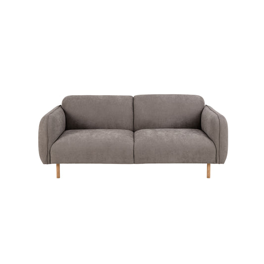 Westham 2 Seater Sofa in Fay Fabric Dusty Brown 21 Fabric, Base in Matt Oak