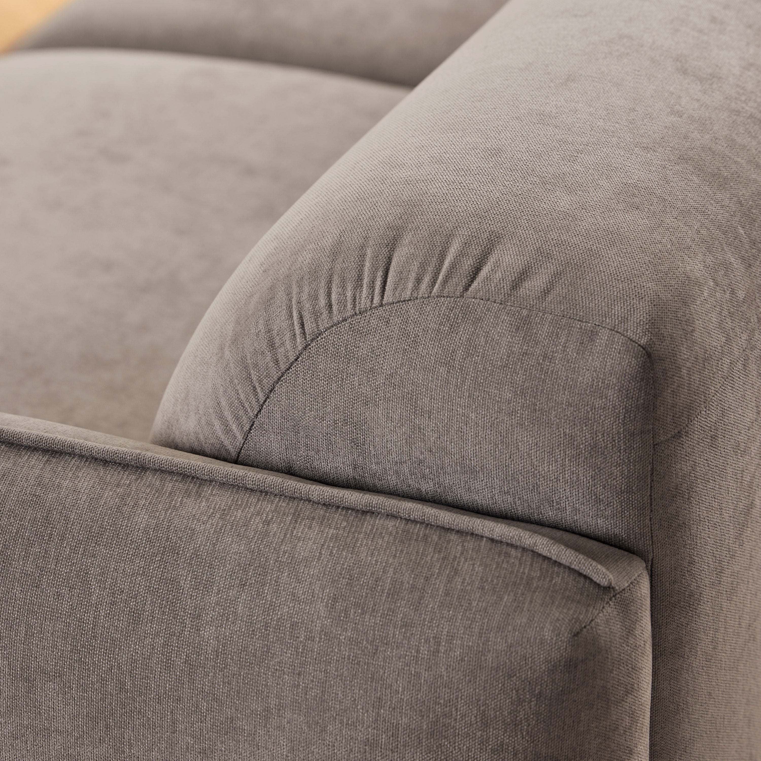 Westham 2 Seater Sofa in Fay Fabric Dusty Brown 21 Fabric, Base in Matt Oak Westham 2 Seater Sofa in Fay Fabric Dusty Brown 21 Fabric, Base in Matt Oak