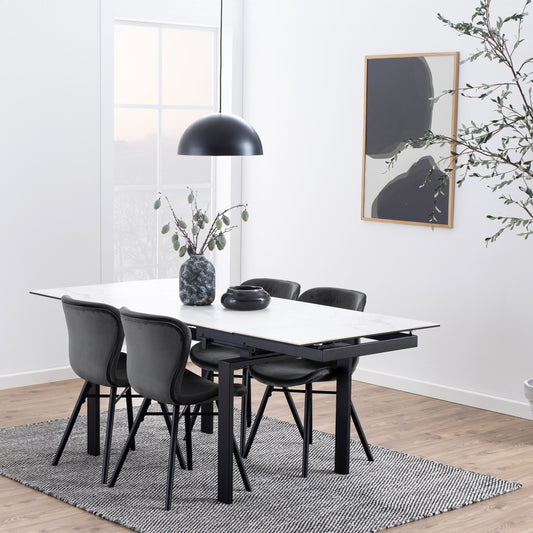 Batilda Dining Chair in Dark Grey Set of 2