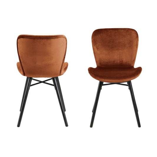 Batilda Dining Chair in Copper Set of 2