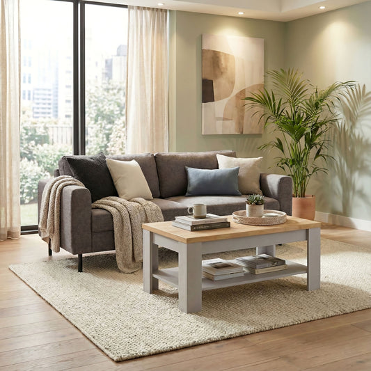 Bohol Coffee Table in Riviera Oak/Grey Oak