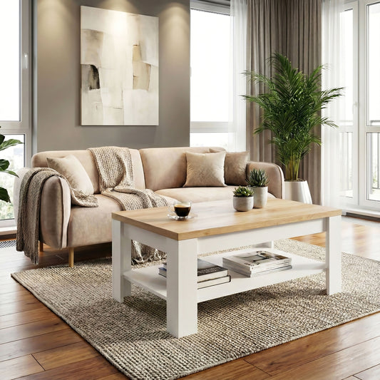 Bohol Coffee Table in Riviera Oak/White