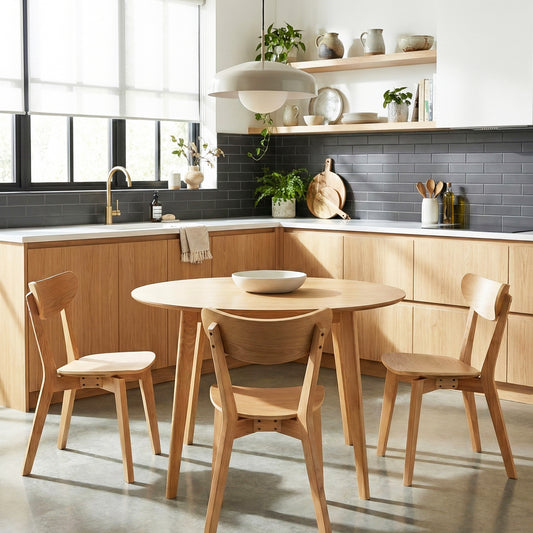 Roxby Dining Chairs in Oak Set of 2