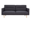 Larvik 2 Seater Sofa - Anthracite, Oak Legs