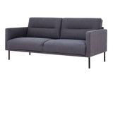 Larvik 2 Seater Sofa -  Anthracite, Black Legs