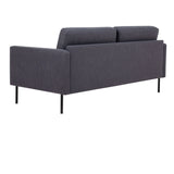 Larvik 2 Seater Sofa -  Anthracite, Black Legs