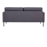 Larvik 2 Seater Sofa -  Anthracite, Black Legs