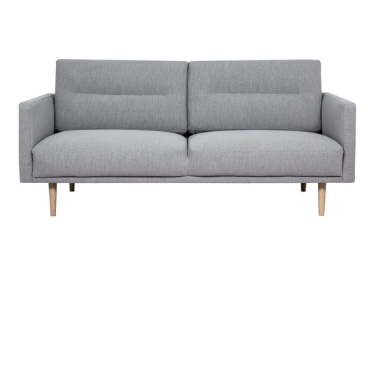 Larvik 2 Seater Sofa - Grey, Oak Legs