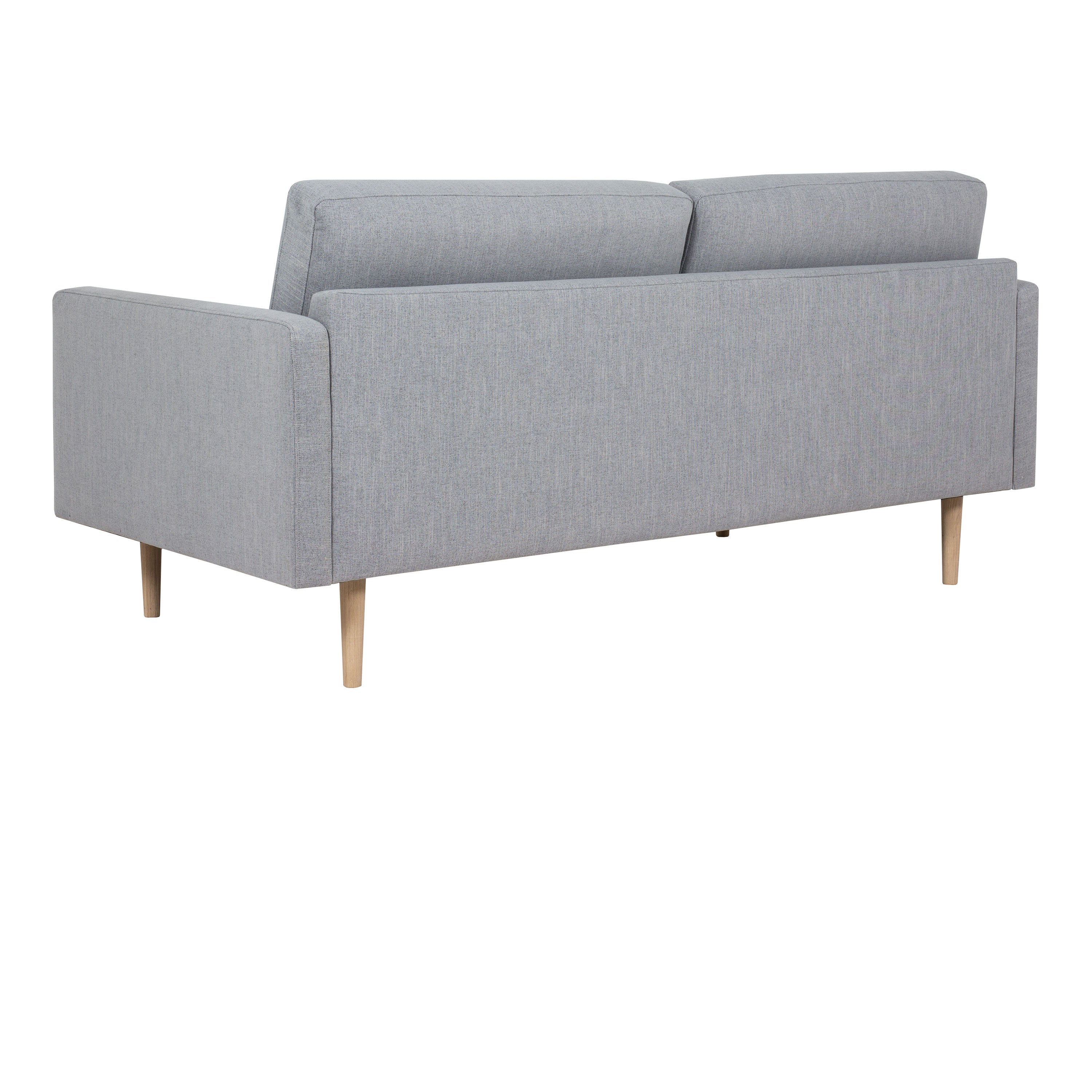 Larvik 2 Seater Sofa - Grey, Oak Legs