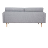 Larvik 2 Seater Sofa - Grey, Oak Legs