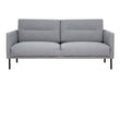 Larvik 2 Seater Sofa - Grey, Black Legs