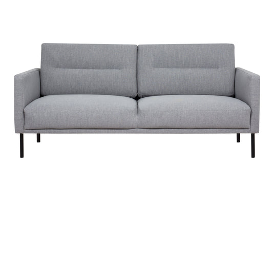 Larvik 2 Seater Sofa - Grey, Black Legs