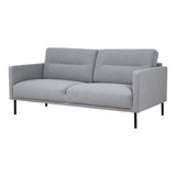 Larvik 2 Seater Sofa - Grey, Black Legs