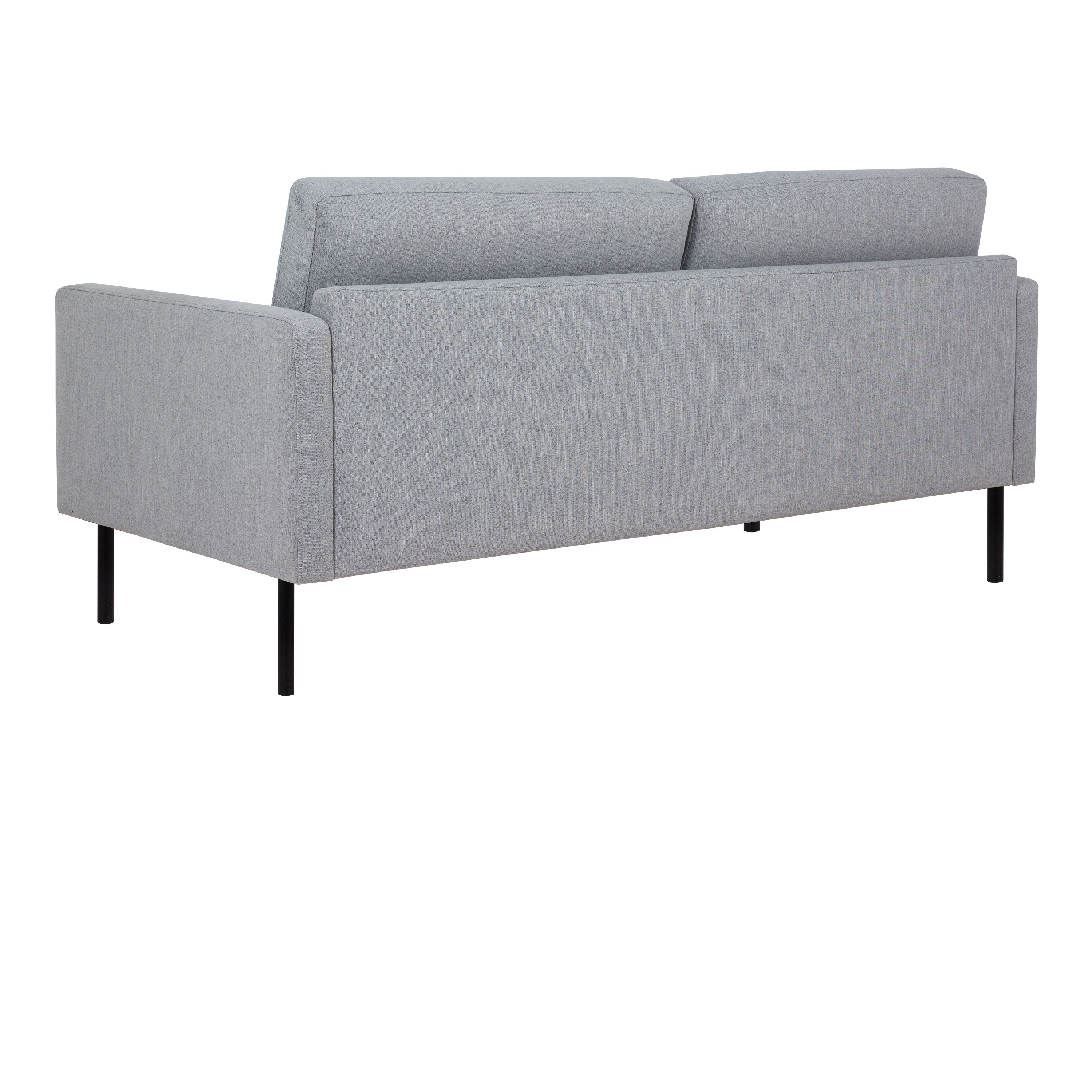 Larvik 2 Seater Sofa - Grey, Black Legs