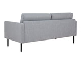 Larvik 2 Seater Sofa - Grey, Black Legs