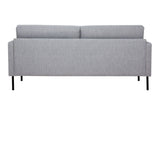 Larvik 2 Seater Sofa - Grey, Black Legs