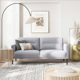 Larvik 2 Seater Sofa - Grey, Black Legs