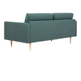 Larvik 2 Seater Sofa - Dark Green, Oak Legs