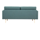 Larvik 2 Seater Sofa - Dark Green, Oak Legs