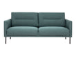 Larvik 2 Seater Sofa - Dark Green, Black Legs