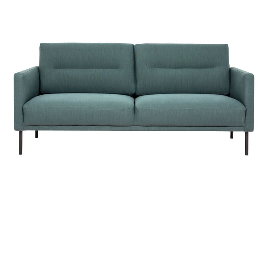 Larvik 2 Seater Sofa - Dark Green, Black Legs