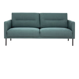 Larvik 2 Seater Sofa - Dark Green, Black Legs