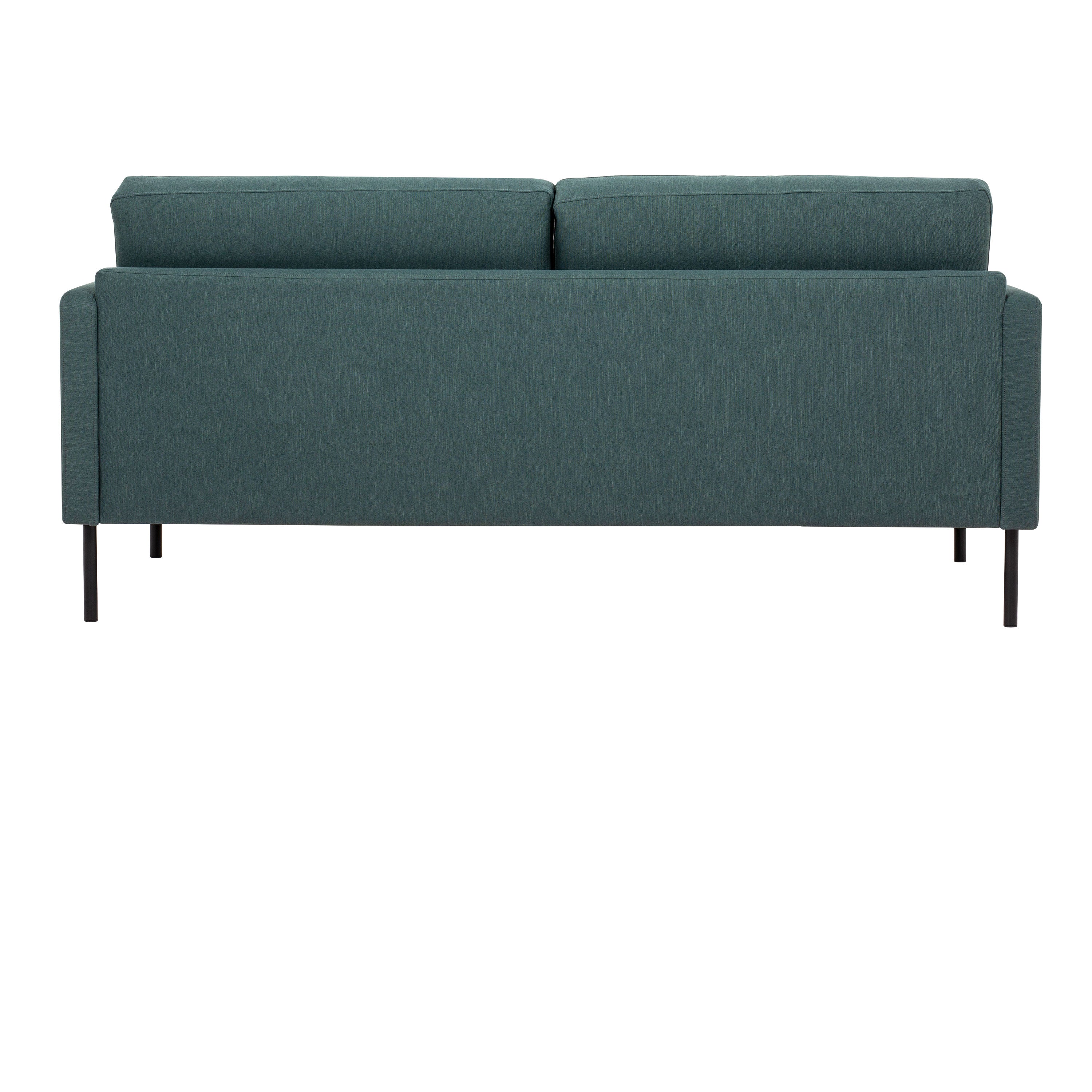 Larvik 2 Seater Sofa - Dark Green, Black Legs