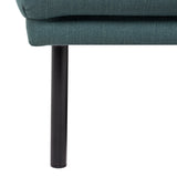 Larvik 2 Seater Sofa - Dark Green, Black Legs