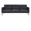 Larvik 3 Seater Sofa - Anthracite, Black Legs