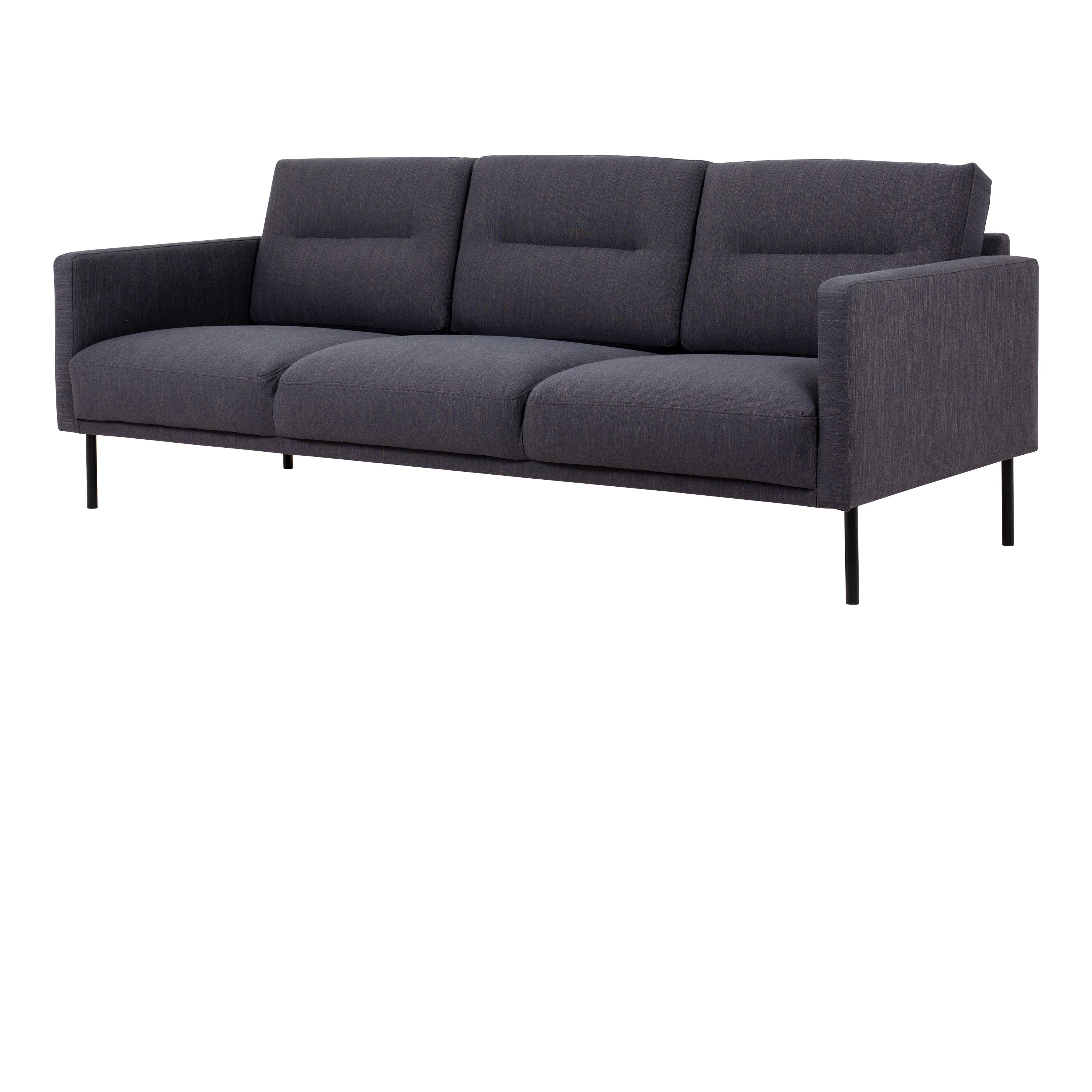 Larvik 3 Seater Sofa - Anthracite, Black Legs