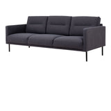 Larvik 3 Seater Sofa - Anthracite, Black Legs