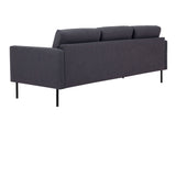 Larvik 3 Seater Sofa - Anthracite, Black Legs