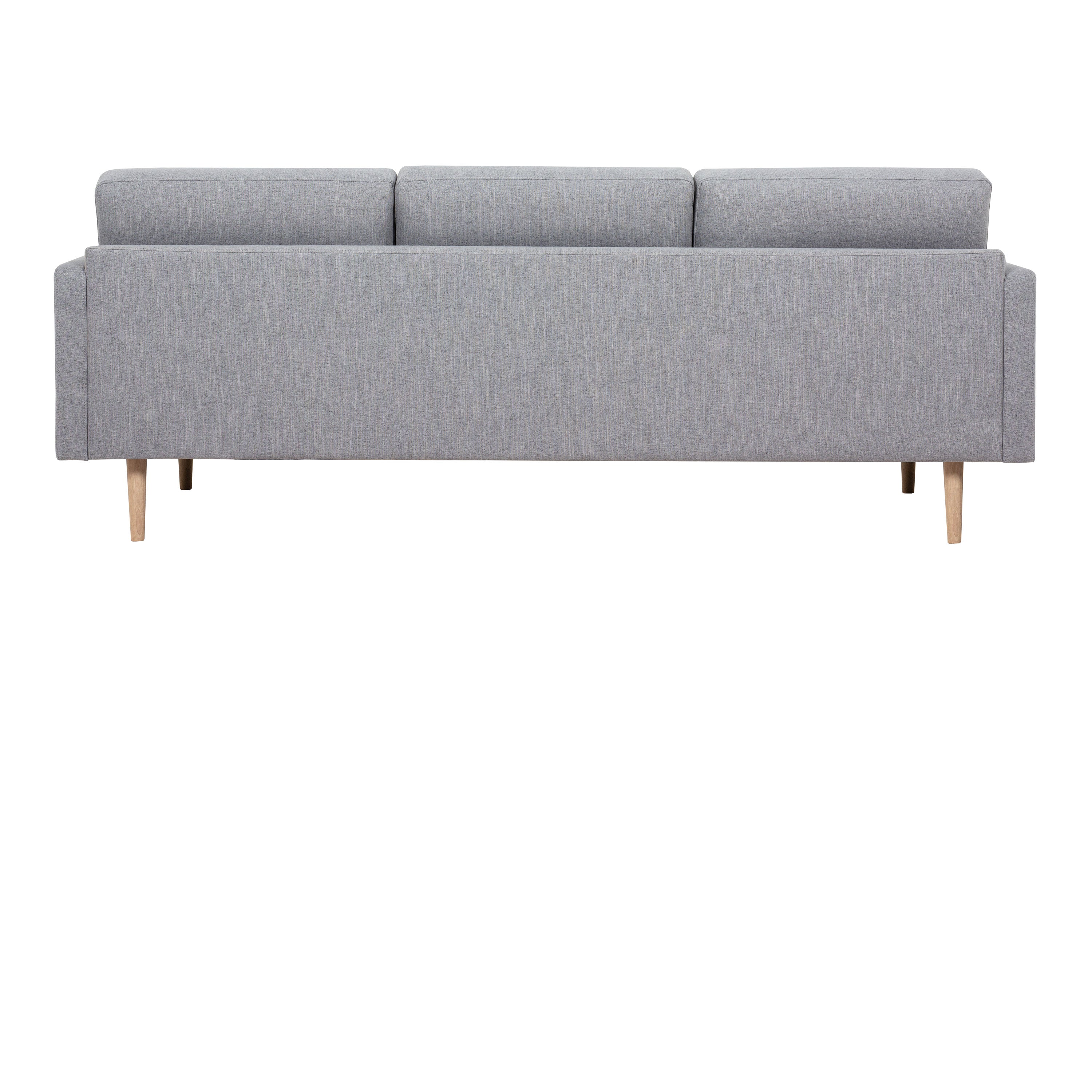 Larvik 3 Seater Sofa - Grey, Oak Legs