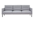 Larvik 3 Seater Sofa - Grey, Black Legs